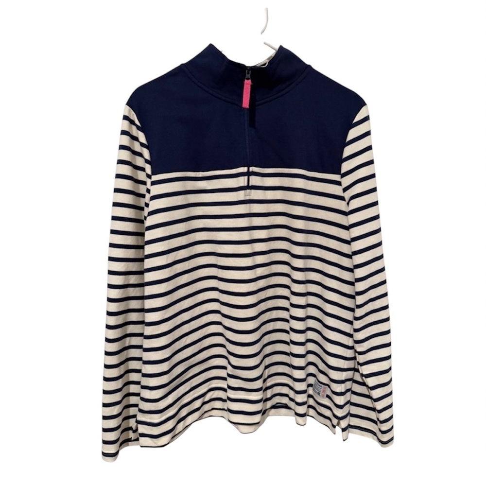 LeTigre cotton blend vintage zip pullover. XL